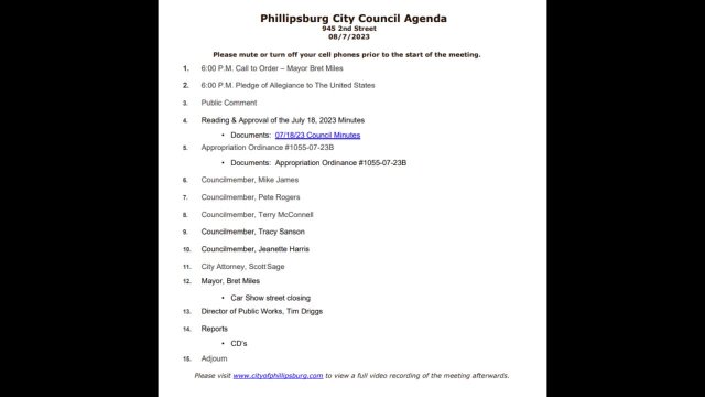 City Council Meeting - 08/07/2023