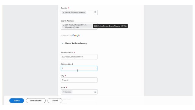 Address Lookup