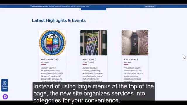 New Jackson County Site Preview