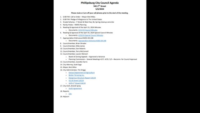 City Council Meeting - 05/06/2024