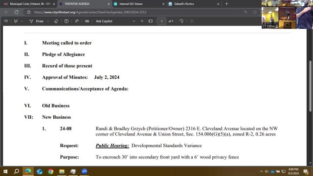 Board of Zoning Appeals 9-5-2024