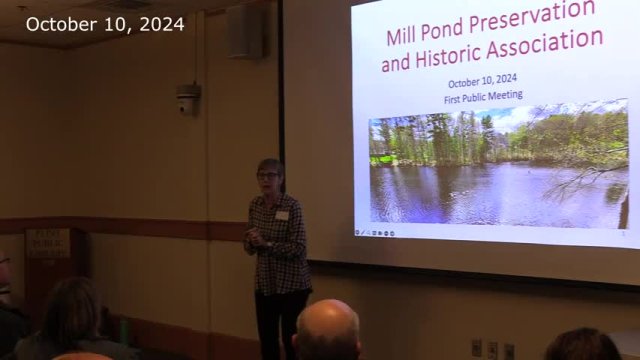 Mill Pond Association Meeting