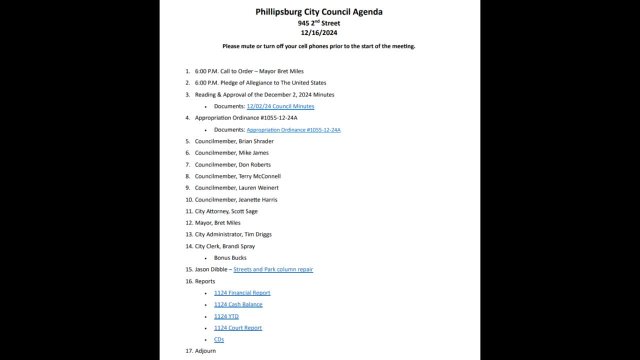 City Council Meeting - 12/16/2024