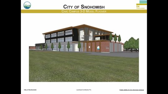14 - Snohomish City Hall Pine Fly By