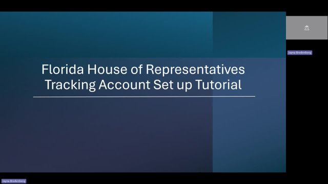 House Representative Bill Tracking Tutorial