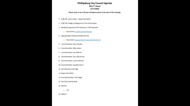 City Council Meeting - 02/17/2025
