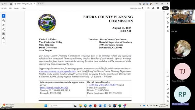 August 14 2025 PC Meeting