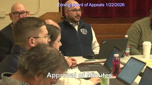 Zoning Board of Appeals 01-22-2026