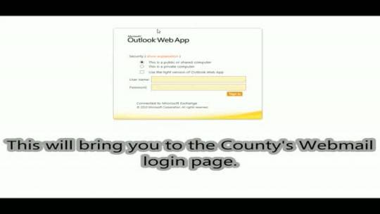 Employee Webmail How To