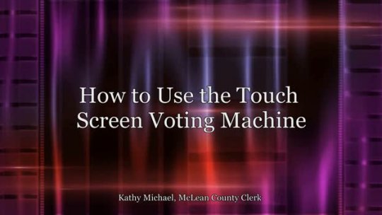 How to Use the Touch Screen Machine