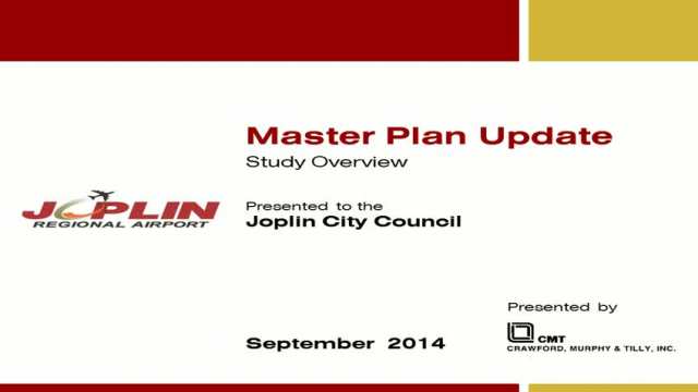Joplin Regional Airport Master Plan Report