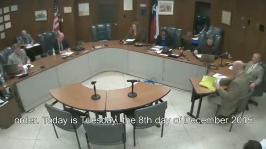 Comissioners Court 12/08/2015 Captioned Court Vide