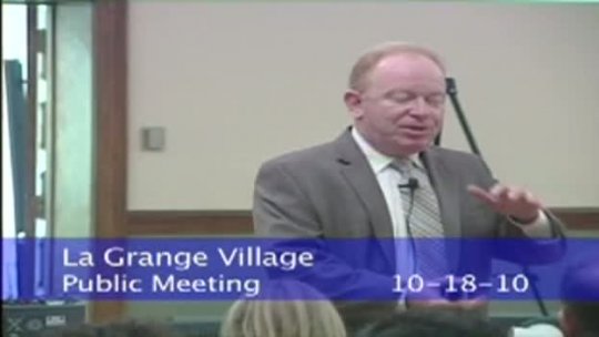 La Grange Board Meeting - 10/18/10