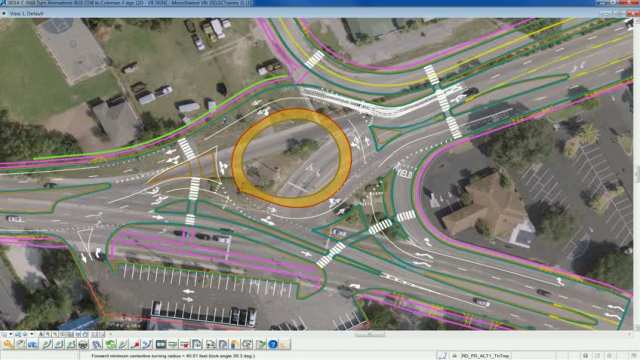 Traffic simulation Chuck Dawley to Coleman Blvd.