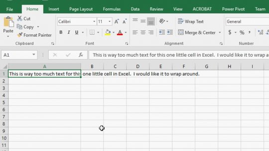 2 - Wrapping Text in Microsoft Excel.avi